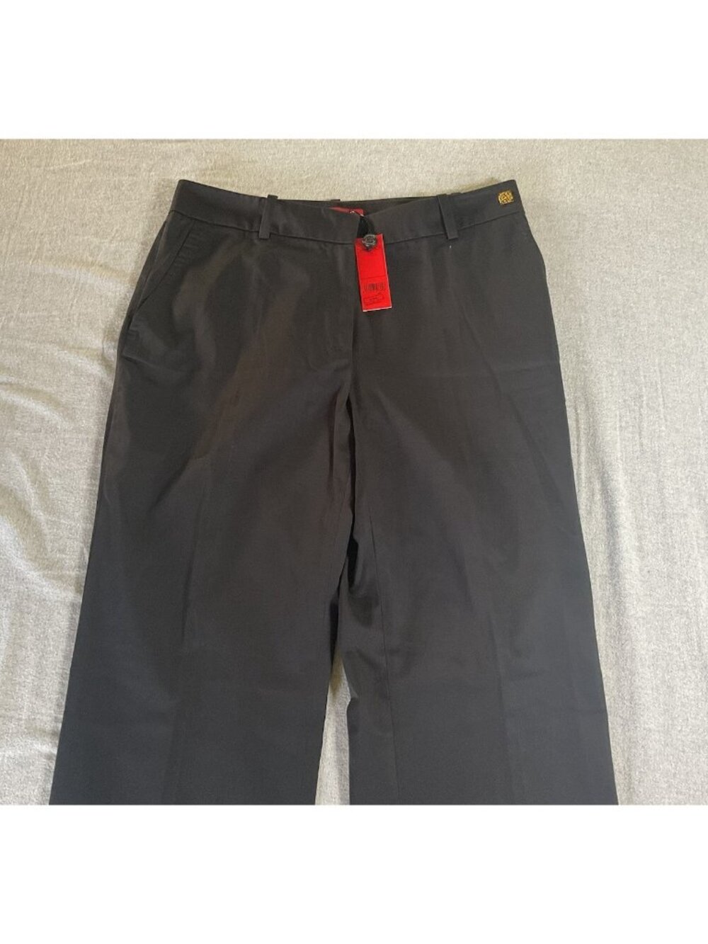 Carolina Herrera NWT $250 Black Pants Women’s 8 Luxury Casual - Picture 2 of 11